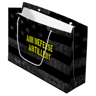 Grand Sac Cadeau Artillerie de défense aérienne - Drapeau américain
