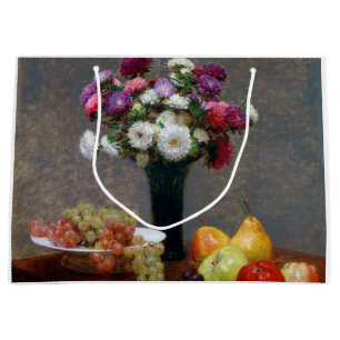 Grand Sac Cadeau Asters et Fruit, Henri Fantin-Latour