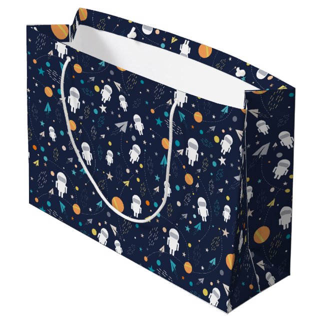Grand Sac Cadeau Astronaut (Dos Angle)