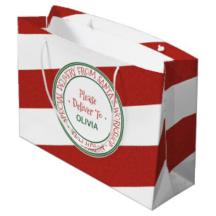 Grand Sac Cadeau Atelier père Noël Noël