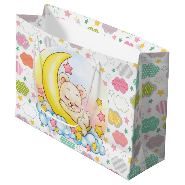 Grand Sac Cadeau Au-Dessus De La Lune (Devant Angle)