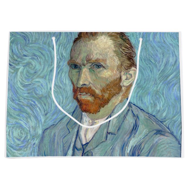 Grand Sac Cadeau Autoportrait, Vincent van Gogh, 1889 (Devant)