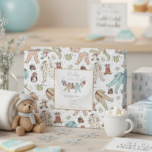 Grand Sac Cadeau Baby It's Cold Outside Gender Neutral Baby shower