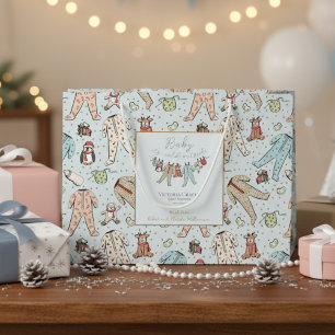 Grand Sac Cadeau Baby It's Cold Outside Gender Neutral Baby shower