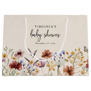 Grand Sac Cadeau Baby shower Boho