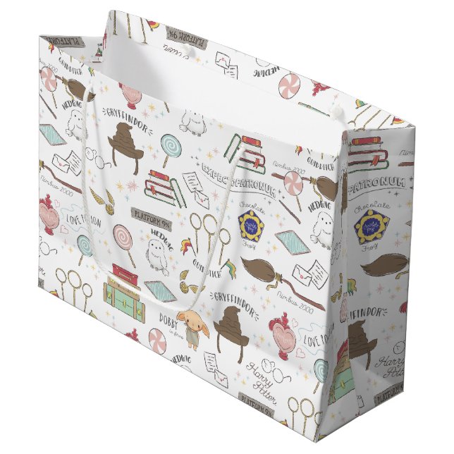 Grand Sac Cadeau Baby shower Harry Potter simple (Devant Angle)