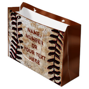 Grand Sac Cadeau Bags-cadeaux de baseball Vintage PERSONNALISÉS VOT