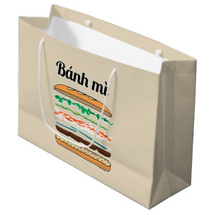 Grand Sac Cadeau Baguette vietnamienne de pain français de sandwic