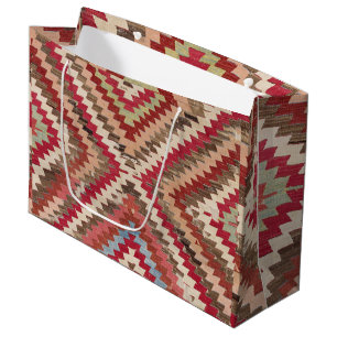 Grand Sac Cadeau Baklava Chevron Star II // 18ème siècle Authentiqu