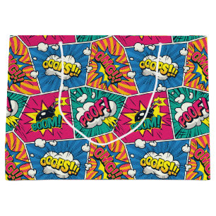 Grand Sac Cadeau Bande dessinée Discours Bubble Cadeau