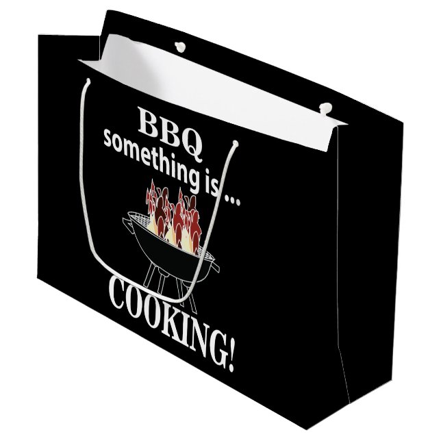 Grand Sac Cadeau Barbeque Cook Chef Funny Bbq (Devant Angle)