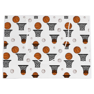Grand Sac Cadeau Basketball Pattern