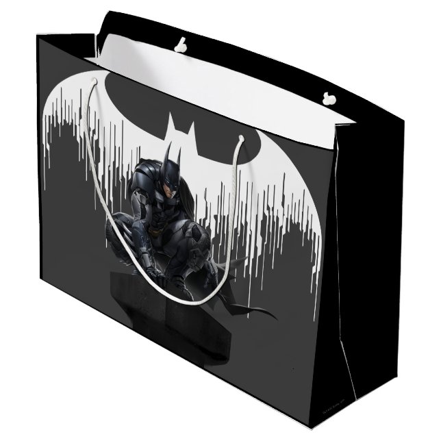 Grand Sac Cadeau Batman perché sur un pilier (Dos Angle)