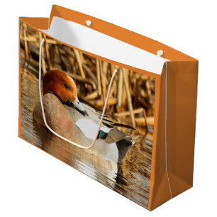 Grand Sac Cadeau Beau étranger en ville Eurasian Wigeon