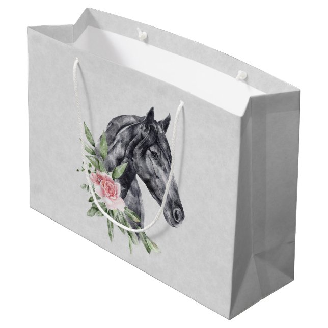 Grand Sac Cadeau Beautiful Horse Head (Dos Angle)