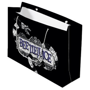 Grand Sac Cadeau Beetlejus   Vapeur de sable enroulé sur le logo Be