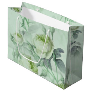 Grand Sac Cadeau Belle florale Vintage