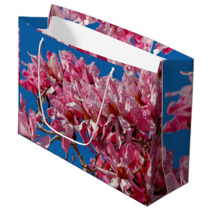 Grand Sac Cadeau Belle Soucoupe rose Magnolia Blossoms