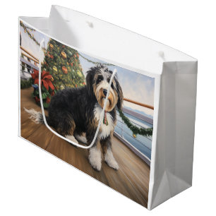 Grand Sac Cadeau Bernedoodle Christmas Cruise : Pawsome Holiday