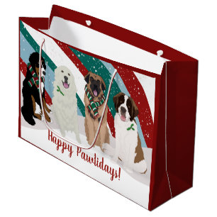 Grand Sac Cadeau Bernese Leonberger Grandes Pyrénées Noël Grand