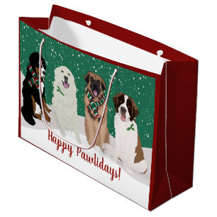 Grand Sac Cadeau Bernese Leonberger Les Grandes Pyrénées Noël