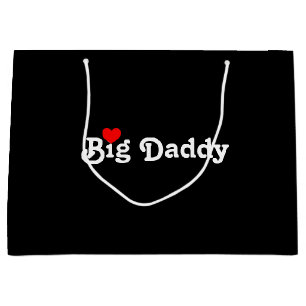 Grand Sac Cadeau Big Daddy avec Red Heart