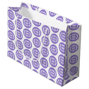 Grand Sac Cadeau Blanc, Sac-cadeau promotionnel Logo'd