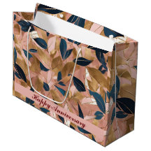 Blush Pink Gold Boho Collection Feuille populaire