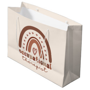 Grand Sac Cadeau Boho Rainbow OT ergothérapeute