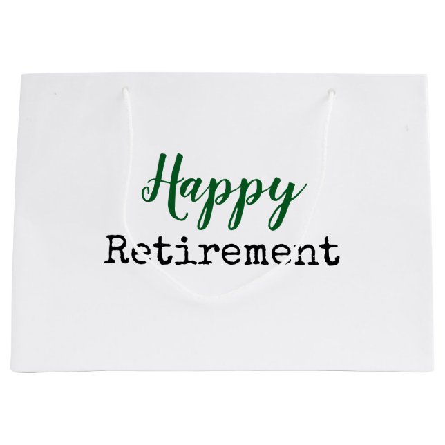 Grand Sac Cadeau Bonne retraite (Devant)