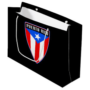 Grand Sac Cadeau Bouclier Porto Rico