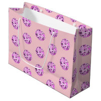 Boule moderne rose violet Disco Motif Pastel rose