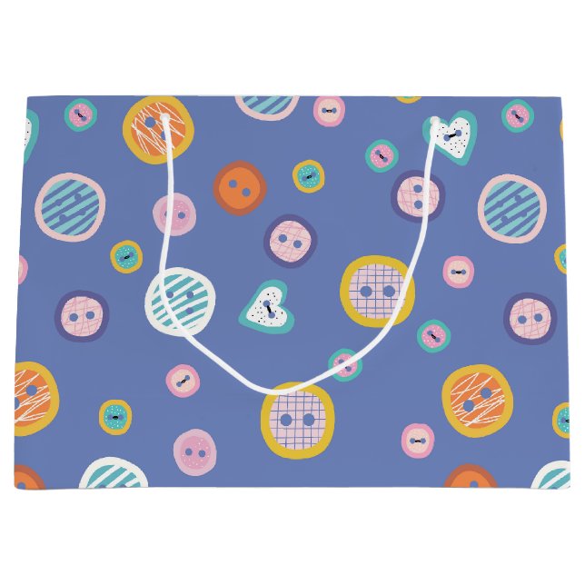 Grand Sac Cadeau Boutons de coupe (Devant)