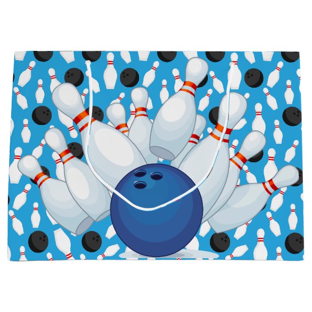 Grand Sac Cadeau Bowling (Devant)