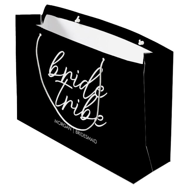 Grand Sac Cadeau Bride Tribe | Demoiselle d'honneur enterrement de  (Dos Angle)