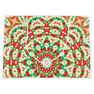 Grand Sac Cadeau Bright Orange Green à la mode Bandana Shawl