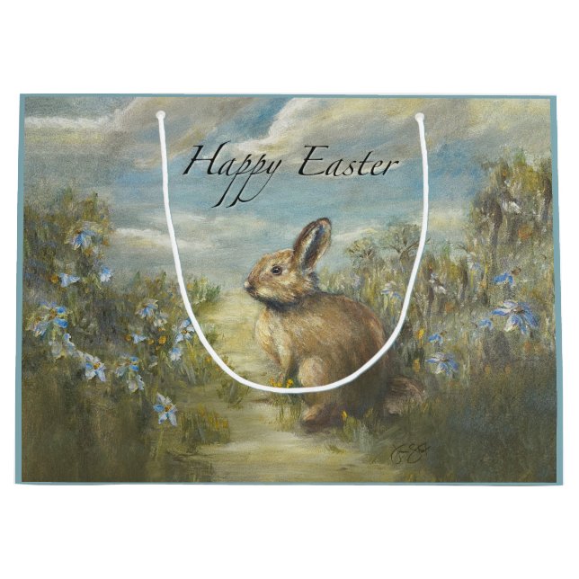 Grand Sac Cadeau Bunny Lane EASTER (Devant)
