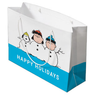 Grand Sac Cadeau cacahuètes   3 Personne Snowman