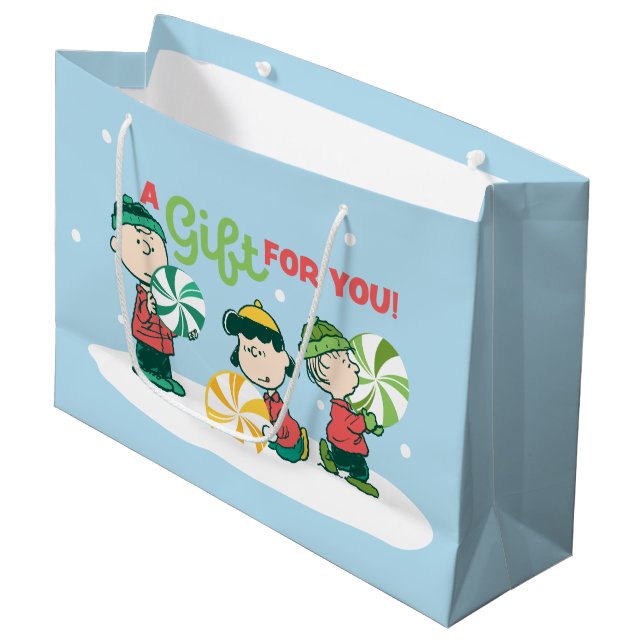 Grand Sac Cadeau cacahuètes | Un cadeau pour vous (Devant Angle)
