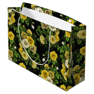 Grand Sac Cadeau Caché en rose, jaune et vert