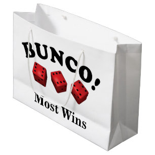 Grand Sac Cadeau Cadeau de matrices de Bunco la plupart des