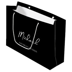 Grand Sac Cadeau Cadeau Personnalisé Mariage Noms des Participants