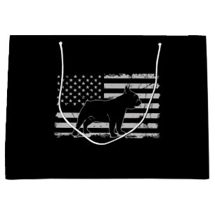 Grand Sac Cadeau Cadeaux Amoureux de les chiens patriotiques