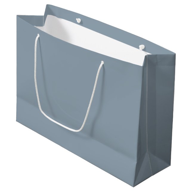 Grand Sac Cadeau Cadet grey (solid color)  (Devant Angle)