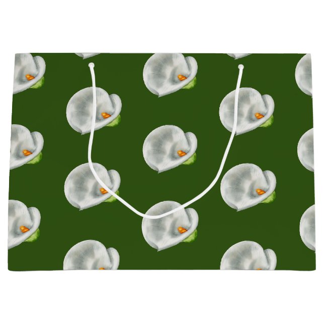 Grand Sac Cadeau Calla Lilly (Devant)