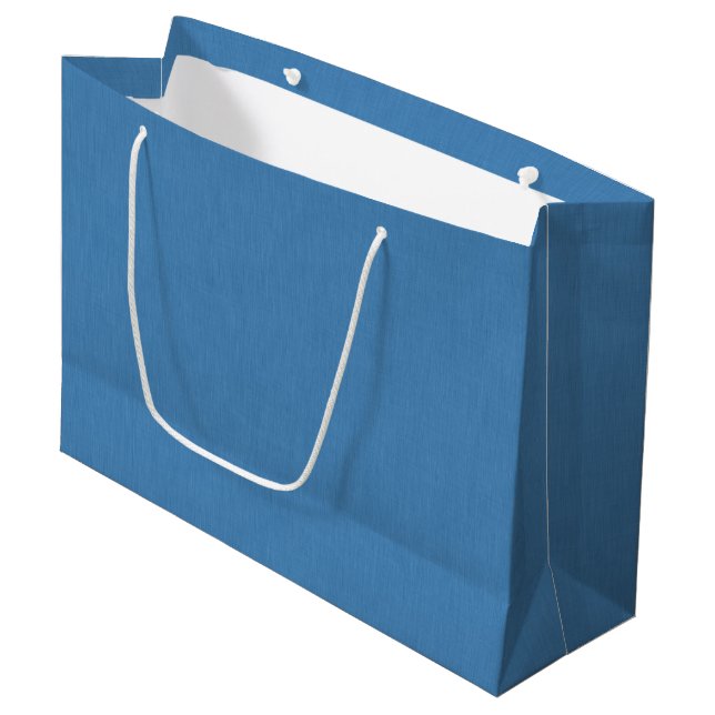 Grand Sac Cadeau Calm & simple plain blue textured background (Devant Angle)