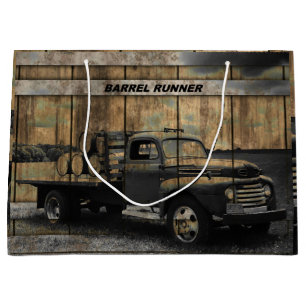 Grand Sac Cadeau Camion vintage Antique Camion Vieux Camion