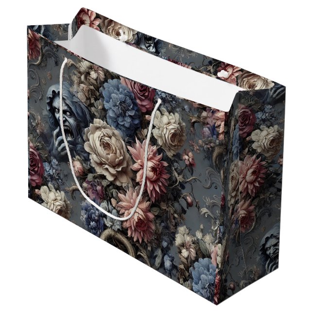 Grand Sac Cadeau Canaliser le voile - gothique victorien (Devant Angle)