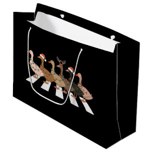 Grand Sac Cadeau Canards de Noël Drôles Animaux Cadeau pour l'Amant