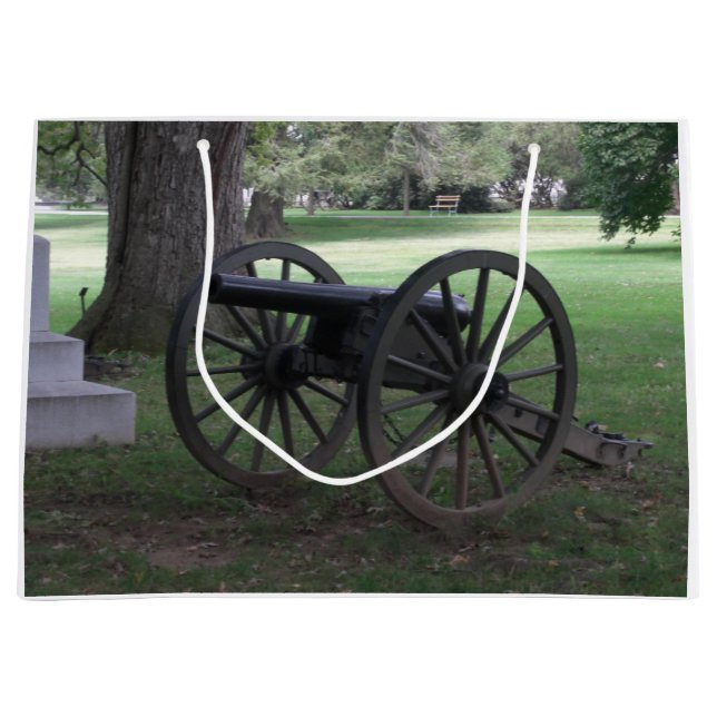 Grand Sac Cadeau Canon de guerre civile de Gettysburg Pennsylvanie (Devant)